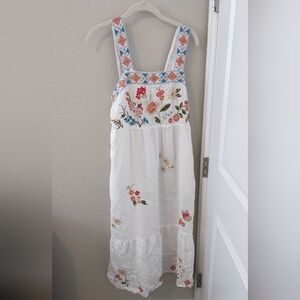 Small Johnny Was Los Angels Catalina Square Neck Tank Dress Linen